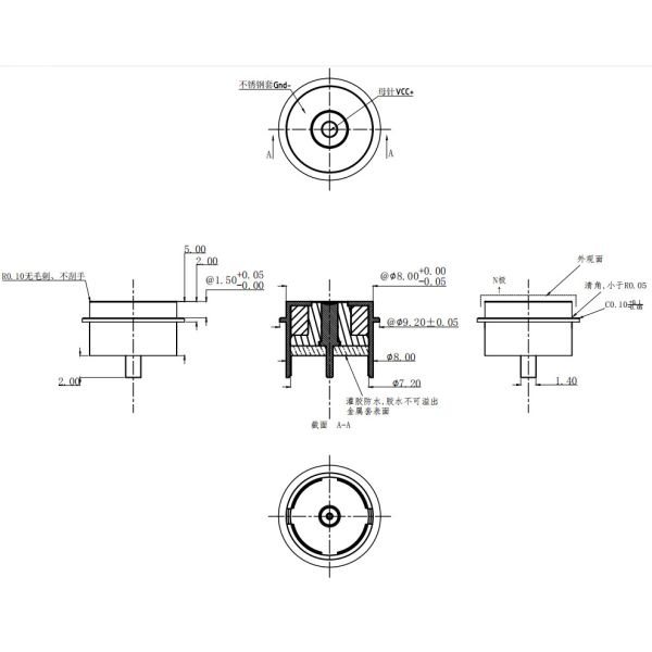 Circular Magnetic Wire Connector 3A 12V Magnetic Data Connector