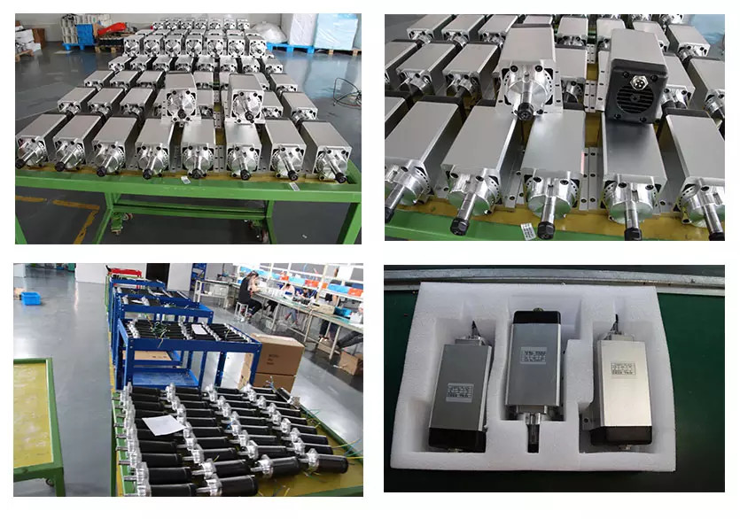 500W Air Cooled Spindle Motor 48VDC Voltage 12000RPM Speed 600m.Nm