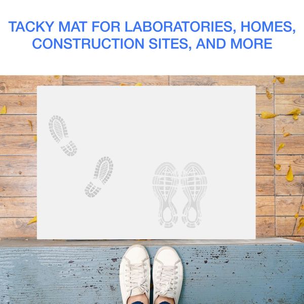 Cleanroom ESD Sticky Mat Blue White 35-50μm PE Film Dirt Removal