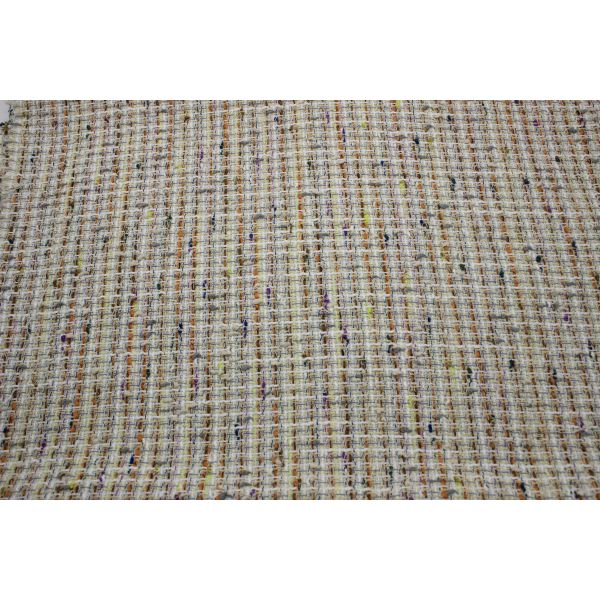 In Stock Wholesale of a Roll New Design 100 Polyester Tweed Fabric for Women's Coat Clothing in Autumn and Winter