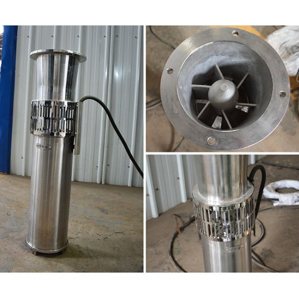 Large Flow Submersible Axial Flow Water Pump With Non - Clogging Impeller