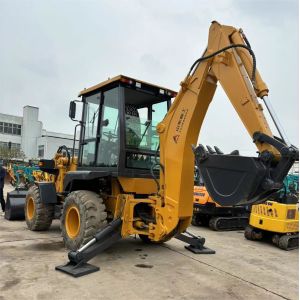 Landscaping Used Backhoe Loader Lingong SDLG LGB680 8 Ton