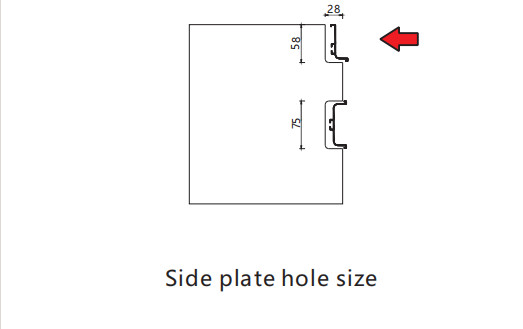 Black Aluminium Profile Handle Custom Furniture Hardware For Sliding Wardrobe Doors