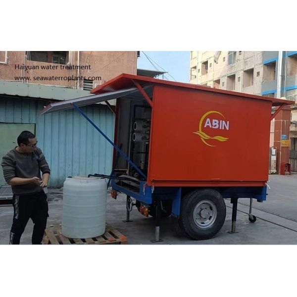 Solar Power Diesel Generator Tow Truck Water Treatment Trailer Car Water Treatment Mobile Water Treatment Trailer