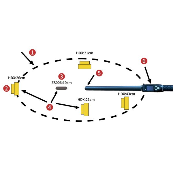 Professional Livestock RFID Tag Reader PT290 With OLED Display Data Storage