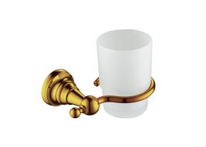 China Toothbrush Cup Holder Bathroom Items Golden Plated Long Life Span on sale