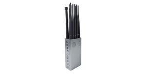 China Portable Cell Phone Signal Jamming Device with 10 Antennas GPS Wifi Signal Stopper,Nylon Cover Easily Carry on Hand on sale