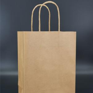 ODM Personalised Kraft Paper Bags Oversize PP Rope Cotton Grosgrain Handle