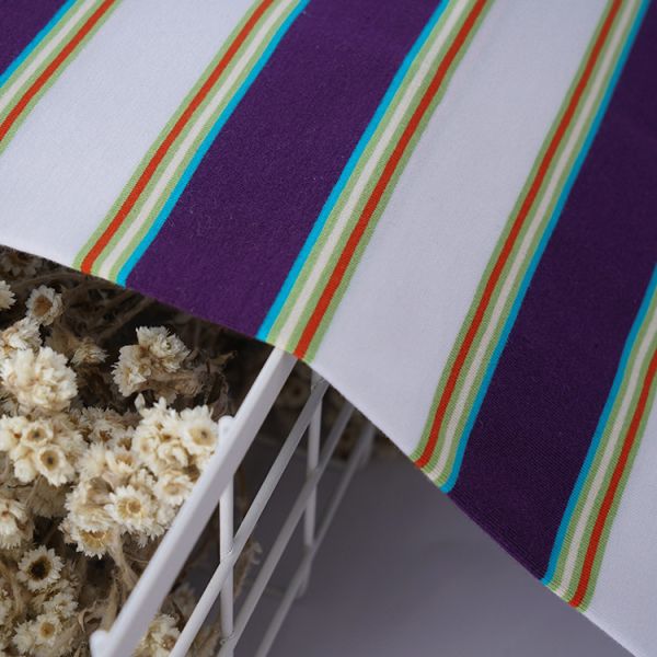 Durble And Breathable Skin-Friendly And Healthy Striped Cotton Fabric For T-Shirt