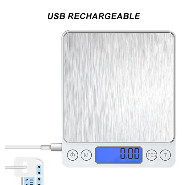 High Precision 3kg 0.1g 0.01g Digital Jewelry Scale Mini Gold Gram Coffee Scale for Lab Balances Kitchen Food Weighing