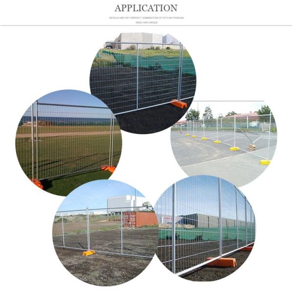 Hot-dipped portable 2.4m x2.1m temporary moveable safety fence Australia Market