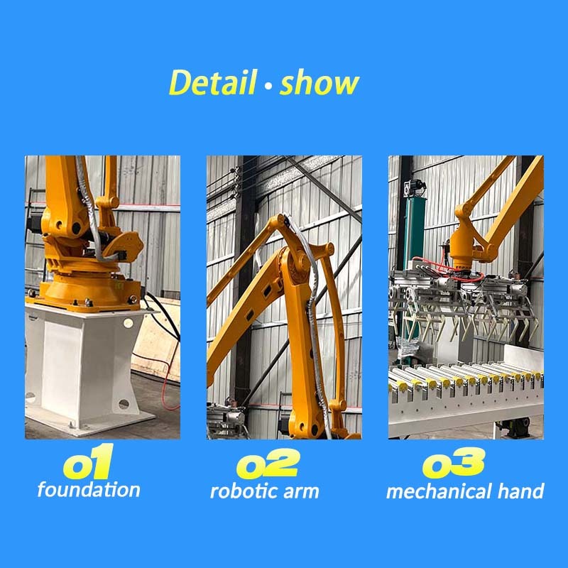 Cooperative Robot Palletising System 0-180kg Robotic Case Palletizing