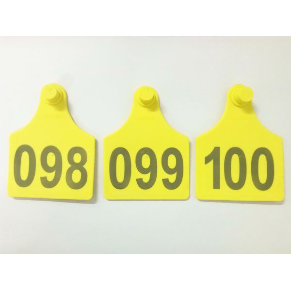 LAIPSON 0-8m Two Piece UHF Cattle Tags 15g 860-960MHz Tamper Proof 98mm*73mm