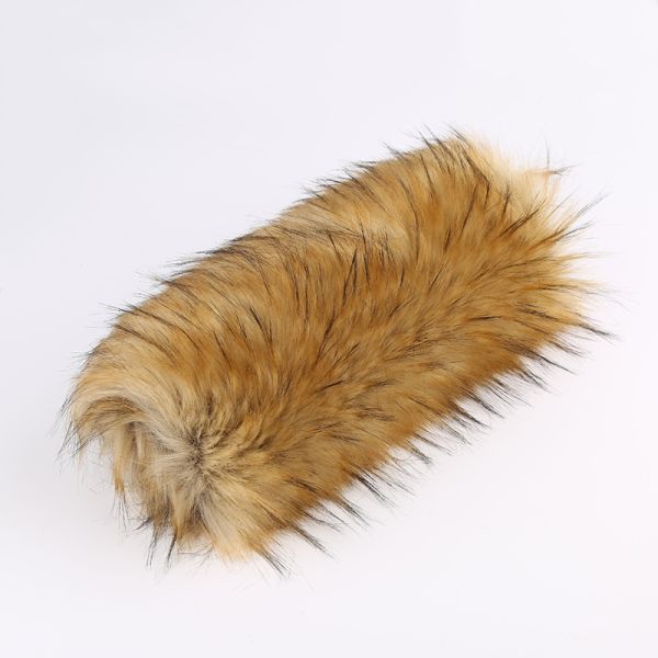 High Pile Faux Fur Collar Description Raccoon Fur For Hood Pattern Printed