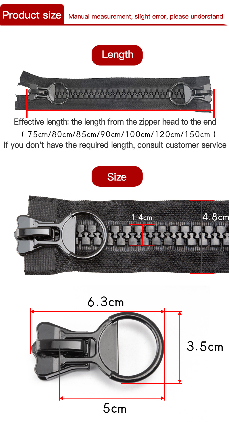 low price plastic long chain eco-friendly fabric resin zipper roll zip for clothing bags auto lock zipper for coat