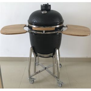 China Green 475mm Kamado Ceramic Charcoal Grill wholesale