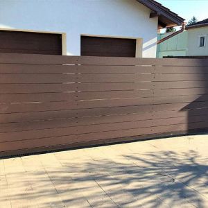 China Commercial WPC Fence Panels Rotproof WPC Composite Fence Slats wholesale