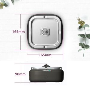 Homefish Stainless Steel Electric Multifunctional Ashtray Air Purifier HEPA