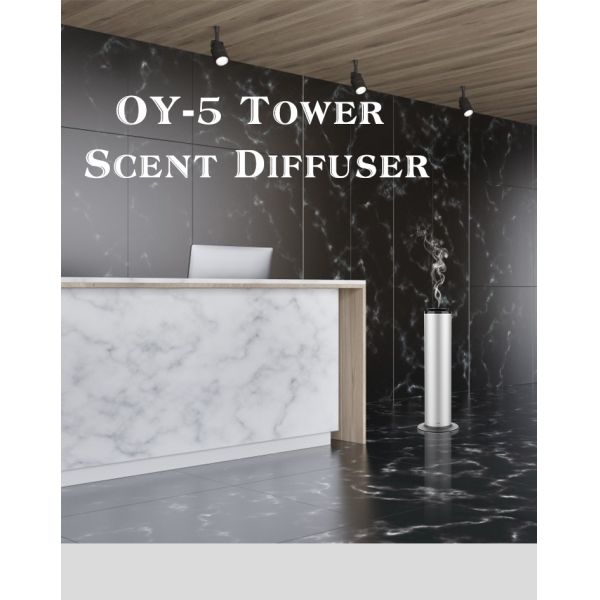 Electric Diffusers Fragrance Oil Scent Diffusers Aluminum Tower Scent 500Ml Wifi Hotel Waterless Diffuser