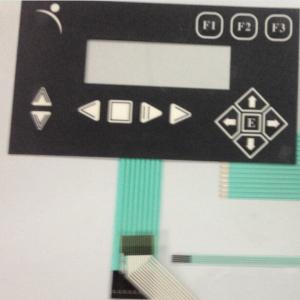 Push Button Membrane Switch Keypad F150 Overlay With Transparent Lcd Window
