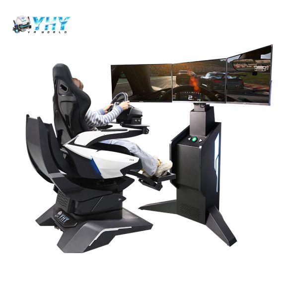 9d Vr Racing Simulator Machine 3-Axis 3-Screen Coin Operated Racing Car Game
