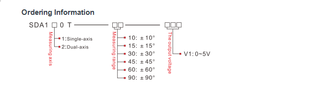 SDA120T 10Hz 25Hz Dynamic Inclinometer Dual Axis