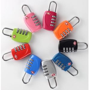 Buy cheap Zinc Alloy TSA 4-digital travel lock& Fashion Design red Tsa Luggage Lock& 69.5g from wholesalers