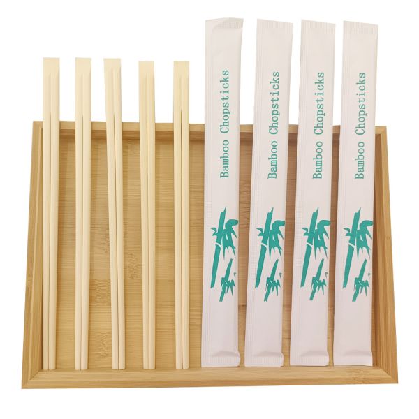 100% Natural Color Tensoge Custom Bamboo Chopsticks Disposable Tensoge Chopsticks 210mm/240mm*4.8mm Customized