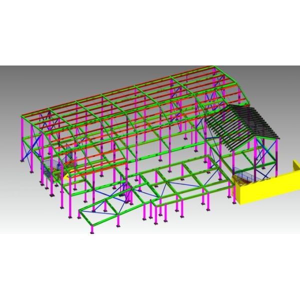 Size Customized Steel Buildings , Galvanized Steel Construction Workshop