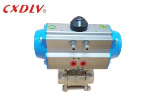 China OEM Stainless Steel Spring Return Pneumatic Ball Valve Full Port Valve wholesale