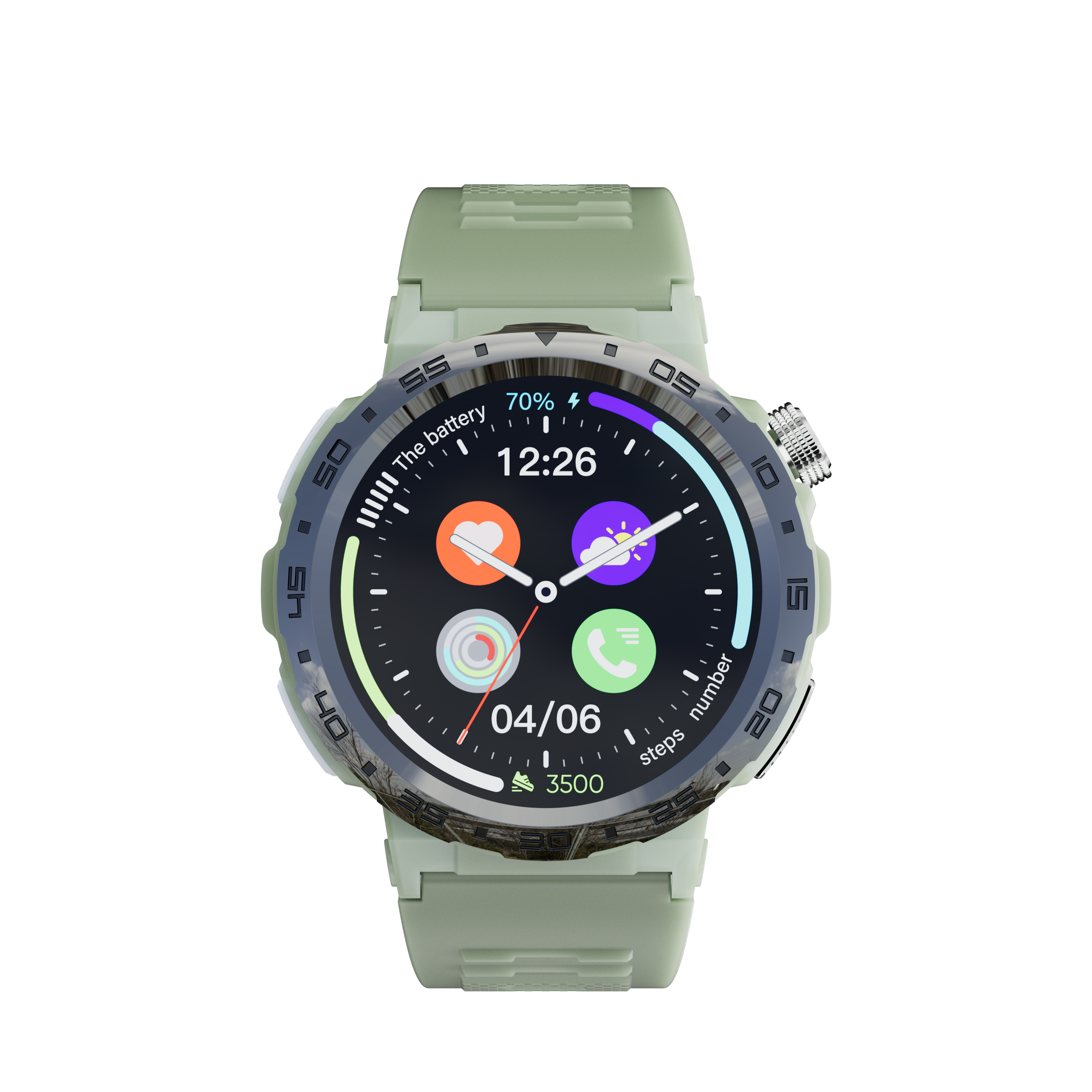 1.43 AMOLED GPS Built-in Smart Watch Sports Traker BT Calls Health Wearables