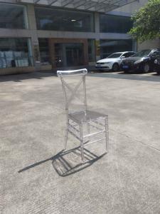 China 25.5 Inches Crystal Wedding Hall Resin Chiavari Chair Plastic Transparent Color wholesale