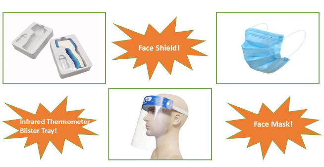 Comfortable Fit Safety Face Shield High Impact Face Shield Eco Friendly