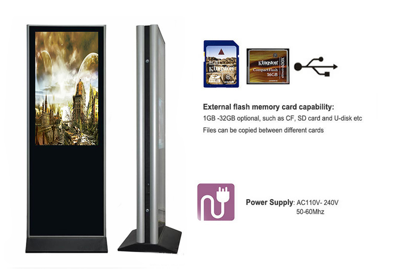 55inch double sides lcd advertising display