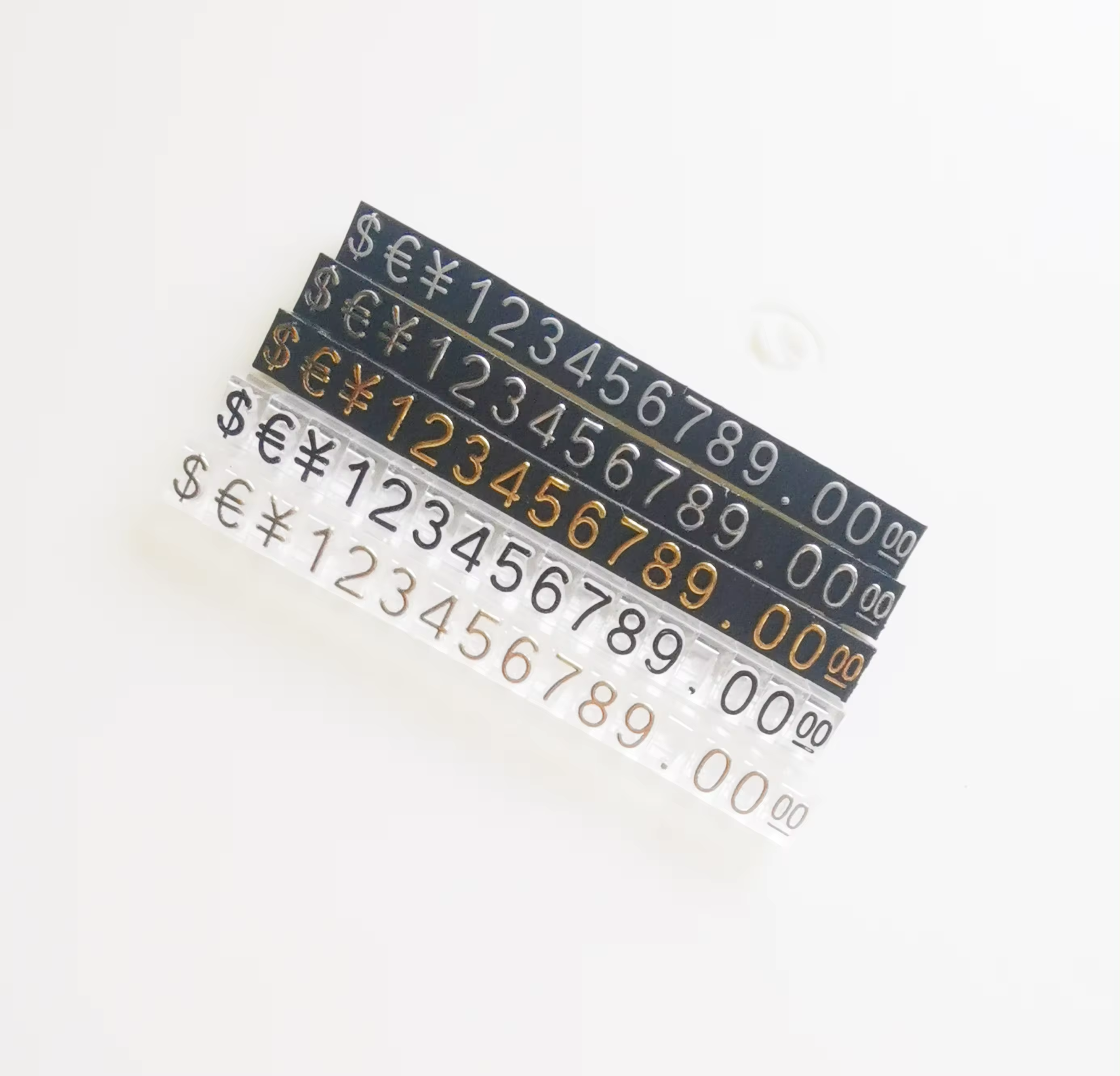 Small Display Racks for Jewelry Mini Plastic Clear Acrylic Number Cubes Assorted Pack