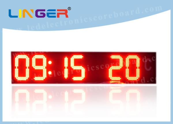 Quality CE / ROHS Approved LED Countdown Timer With Temperature 370*1500*100mm for sale