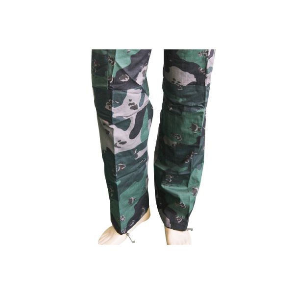 Polyester Cotton Police Security Uniform Woodland Camo Set