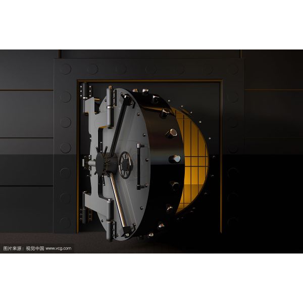 UL Certified 2500mm Width Fireproof Security Door , Round Vault Door