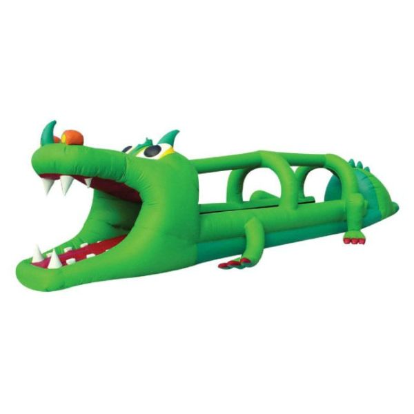 Crocodile Inflatable Water Games Slip N Slide Water Slide 0.55mm PVC Tarpaulins
