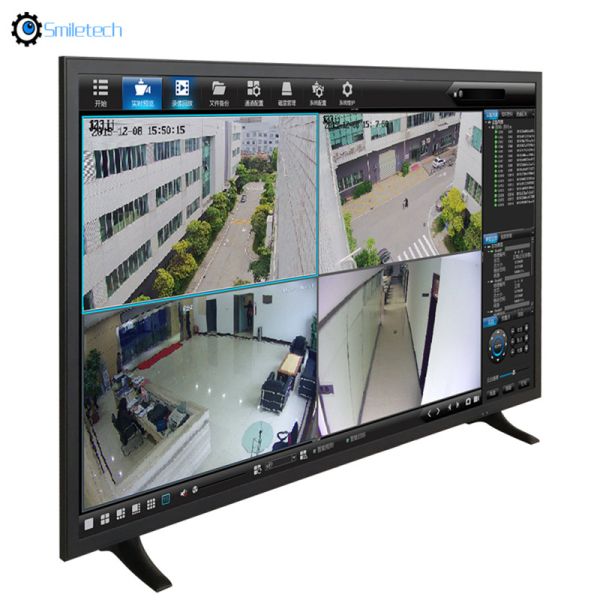 plastic bezel HDMI 32" HD 4K LED monitor CCTV display for surveillance security system