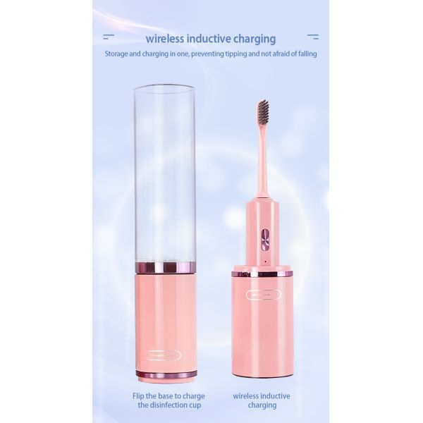 Waterproof IPX7 DuPont Brush Heads Smart Electric Toothbrush With UV Sterilizing