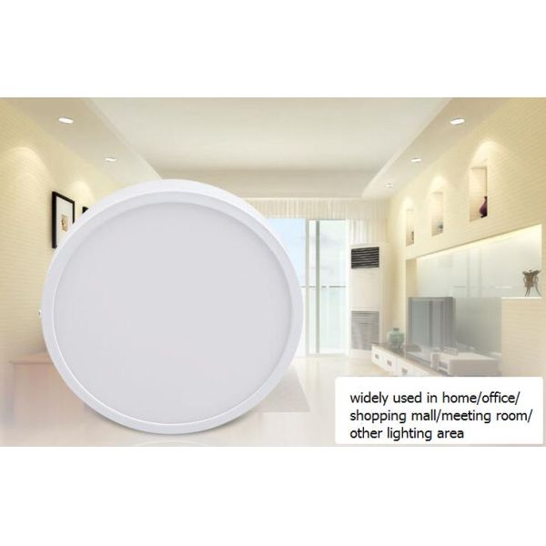 Round Square Surface Mounted LED Panel Light narrow border internal led driver CE SAA EMC