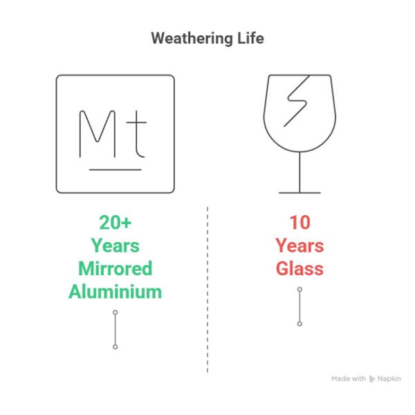 Fashion Spaces Mirror-Finish Aluminum Composite Panels 3mm/4mm Thickness 1.5×2.44m Extra Size With Aluminum Alloy Surface For Spaces Blending Modern