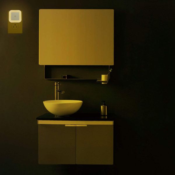 3 Modes 1W ABS 50000hours Wall Plug In Motion Sensor Light