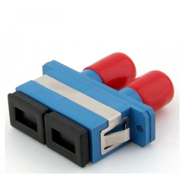 SC / PC ST / PC Duplex Fiber Optic Adapter For FTTH Network / LAN