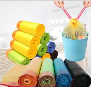China Customized Order Accepted 100% Biodegradable Drawstring Plastic Bags Side Gusset Bag wholesale