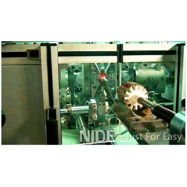 Manual Motor Rotor Winding Machine Touch Screen For Hook Type Commutator Armature