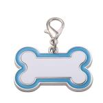 Sublimation Daog tag Blanks Custom Printing Color Edge Bone Shape Pet Id Tag