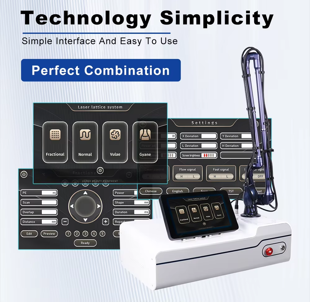 Metal RF Tube Fractional CO2 Laser For Skin Rejuvenation Vaginal Tightening