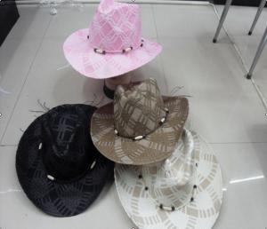 China Custom hand made natural straw hats , paper hats on sale